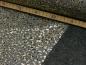 Preview: 95 cm Alpenfleece Dunkelgrau meliert mit Goldglitzerprint Leo